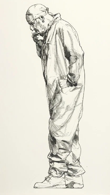 M83 – 1/14 Scale Model Figure Crew Mechanic Looking Thoughtful