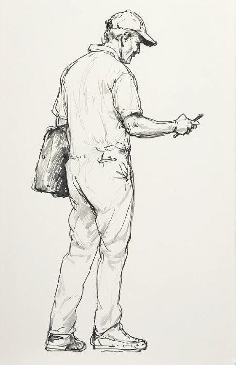 M79 multi scale Model Figure of Parcel Delivery Man