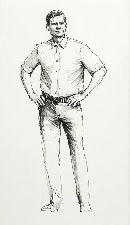 M72 1/72 multi scale Businessman Wearing Short-Sleeved Shirt, Tie and Trousers