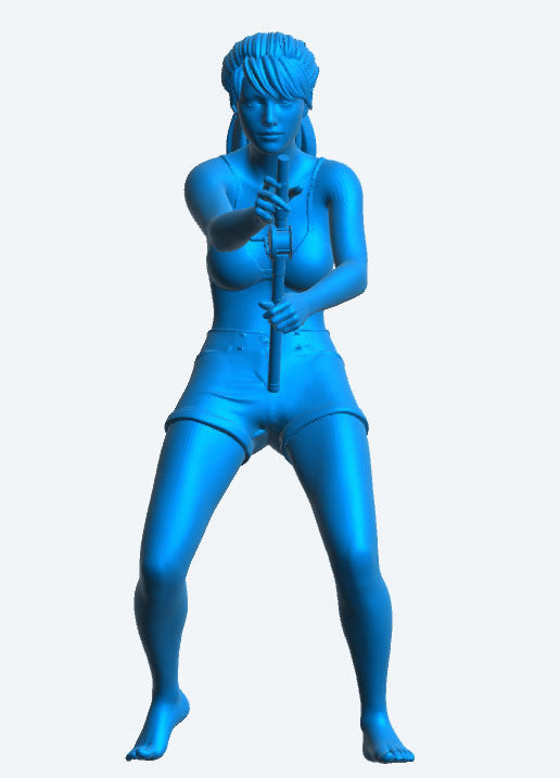 Scale Model Sport Fishing Woman figure TG70