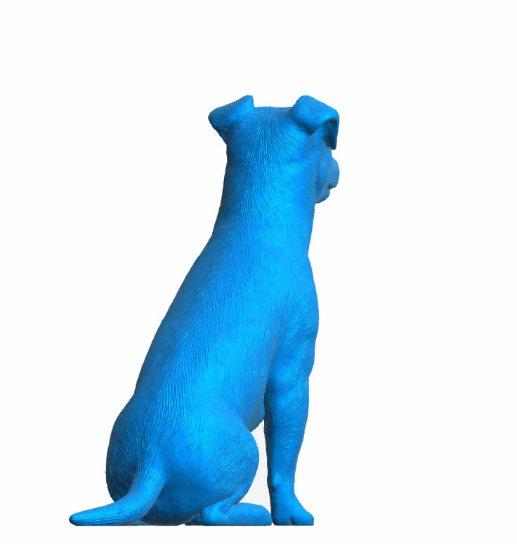 A83 – Scale Model Jack Russel Unpainted Ideal Ship Crew Companion