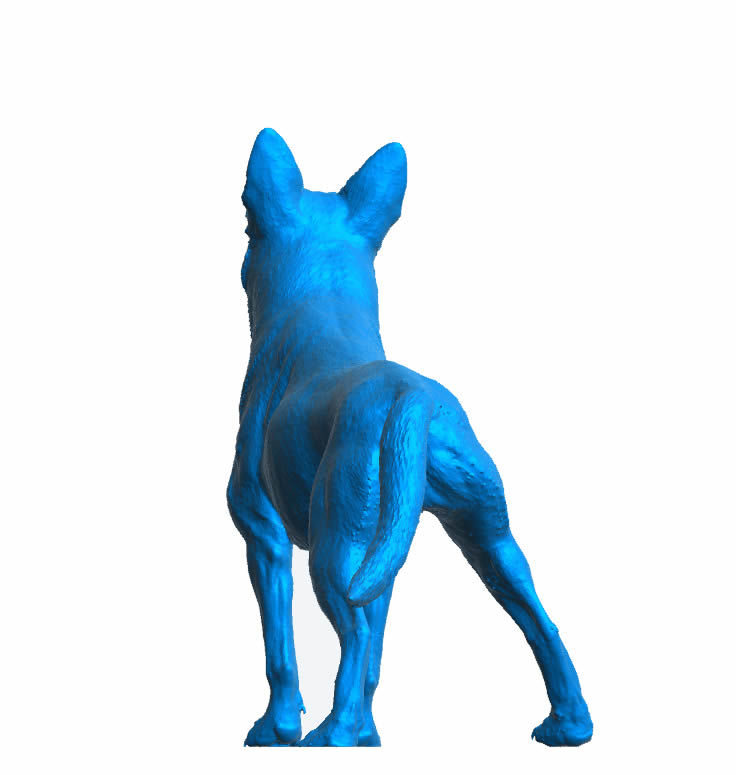 A95 – Short-Haired German Shepherd | Scale Model Dog Figure Unpainted