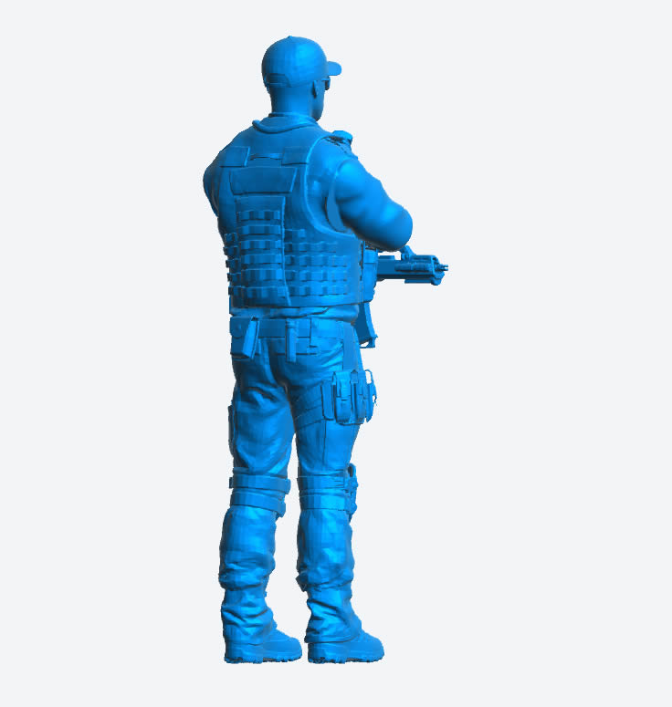 EMS 13 – Armed Police Officer Model Figure (Arms Crossed, Standing Pose)