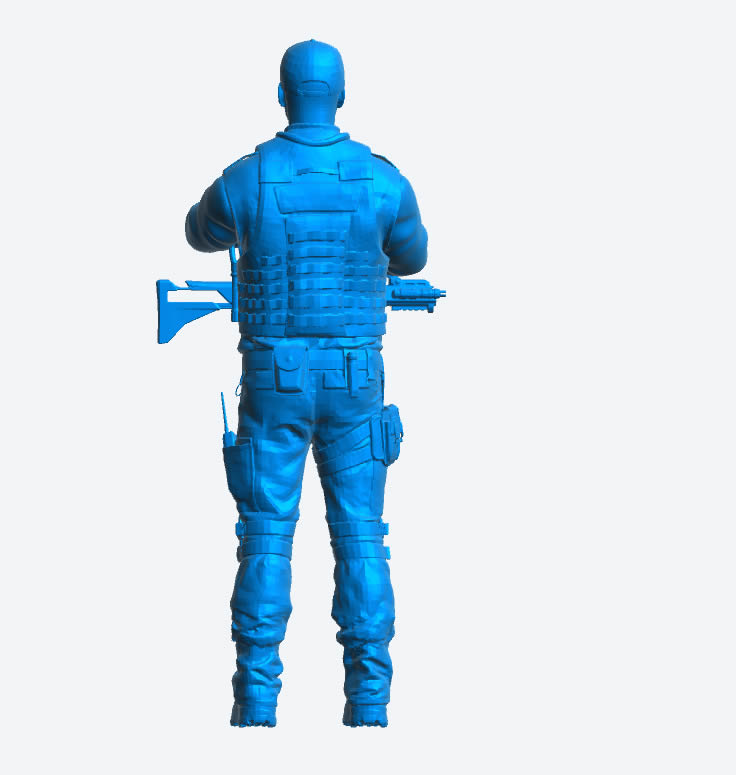 EMS 13 – Armed Police Officer Model Figure (Arms Crossed, Standing Pose)