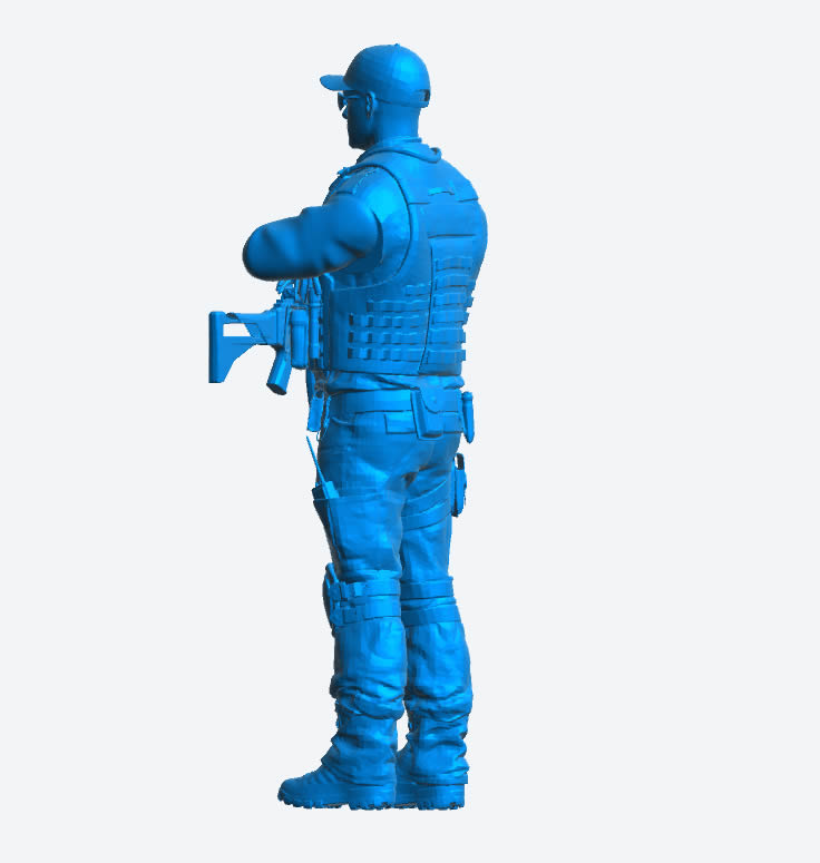 EMS 13 – Armed Police Officer Model Figure (Arms Crossed, Standing Pose)
