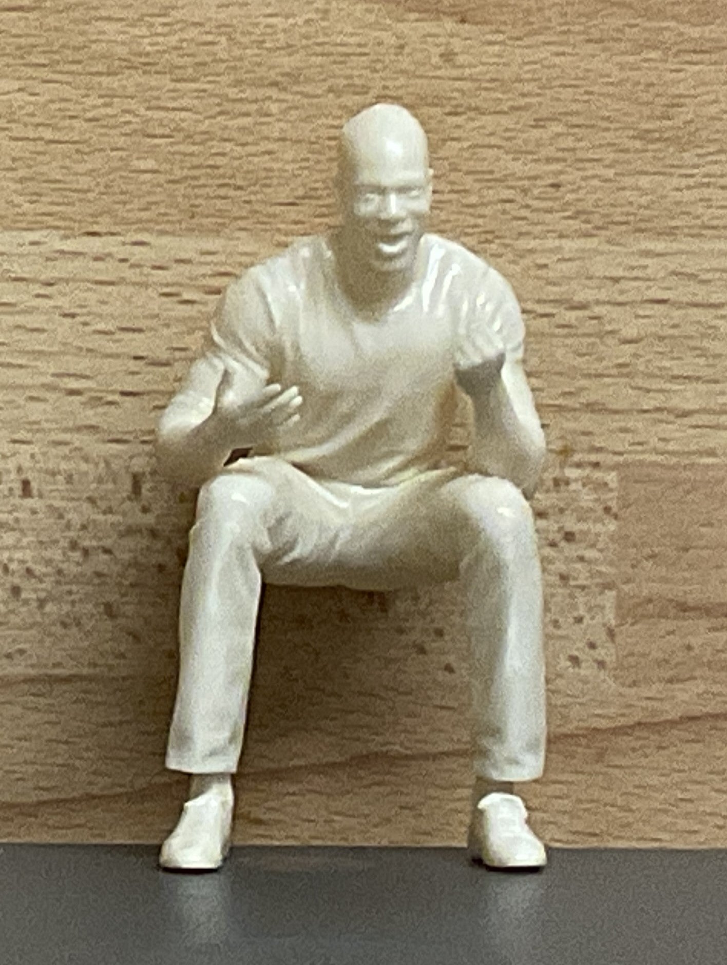 Seated Driver passenger model figure Afro Caribbean M23