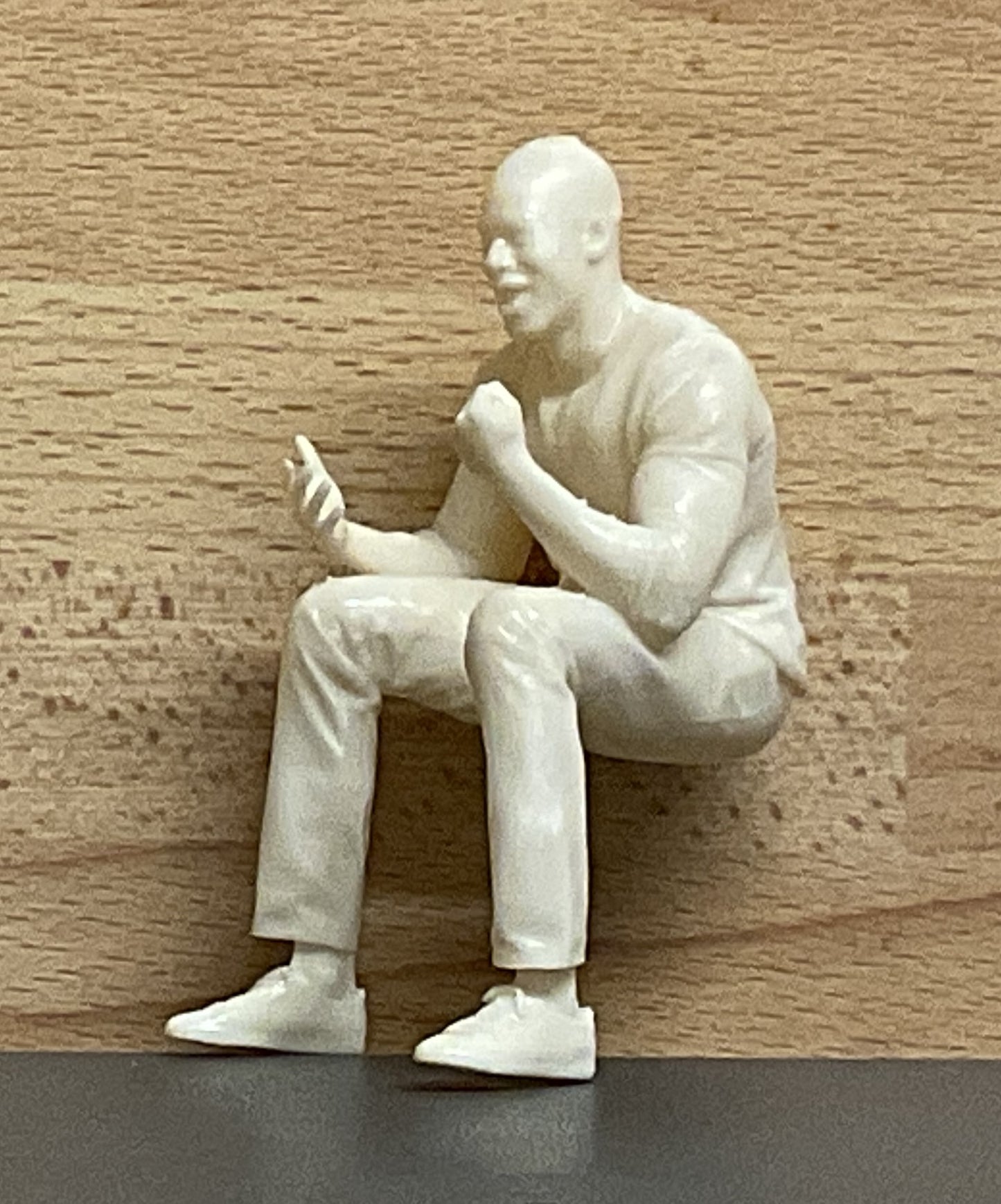 Seated Driver passenger model figure Afro Caribbean M23