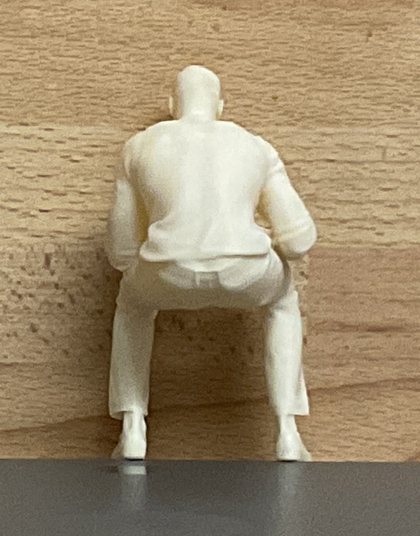 Seated Driver passenger model figure Afro Caribbean M23