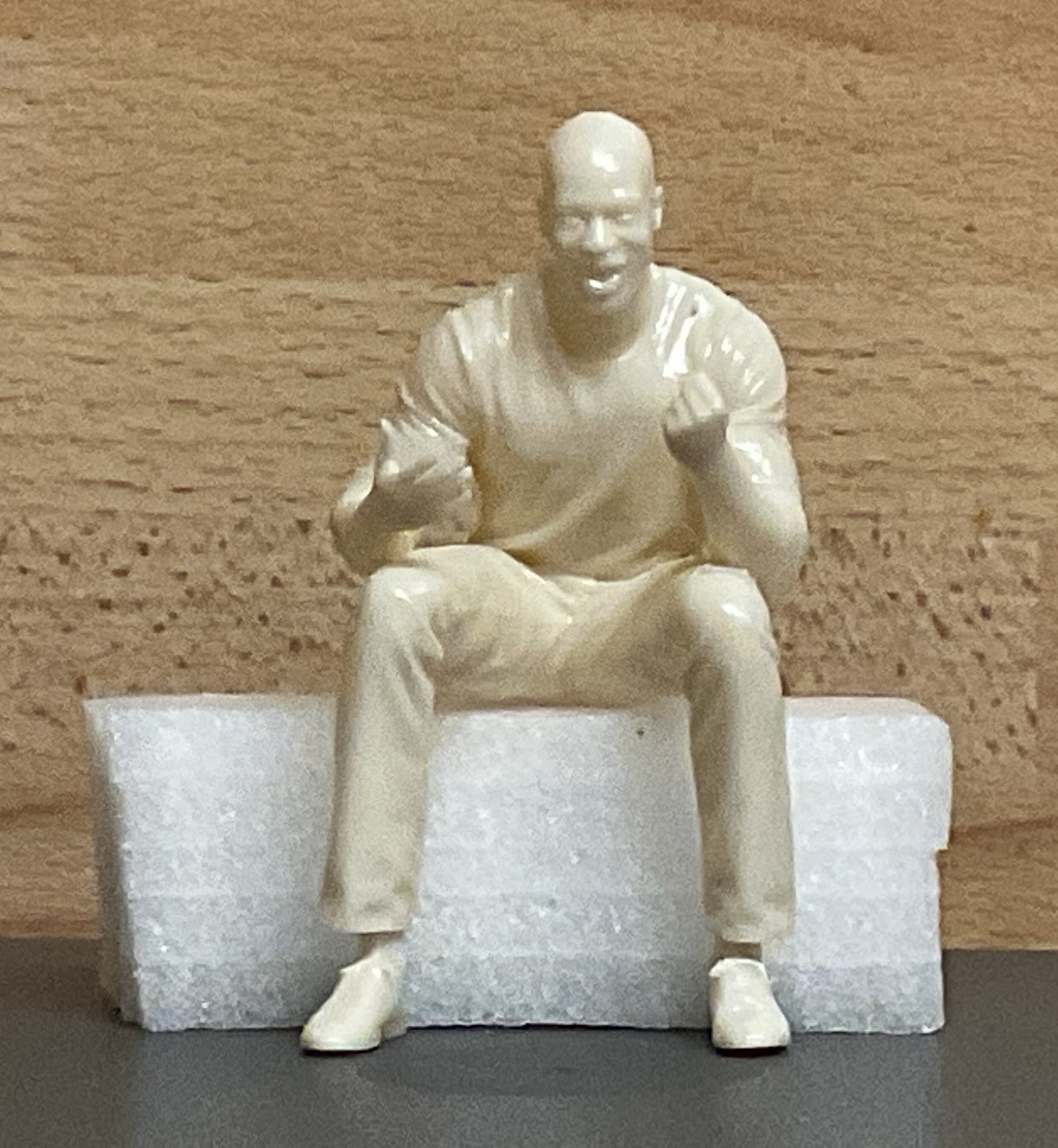 Seated Driver passenger model figure Afro Caribbean M23