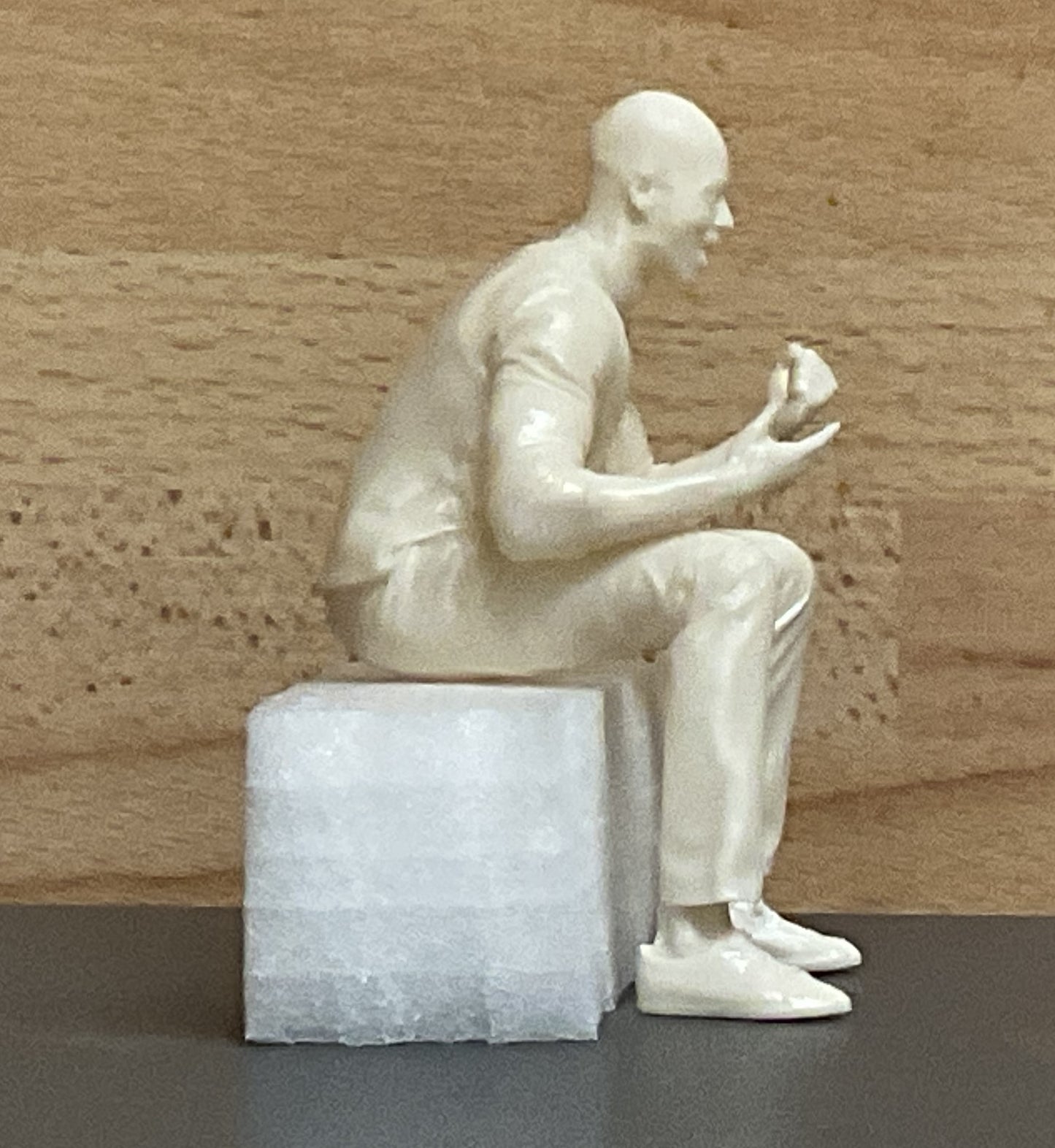 Seated Driver passenger model figure Afro Caribbean M23