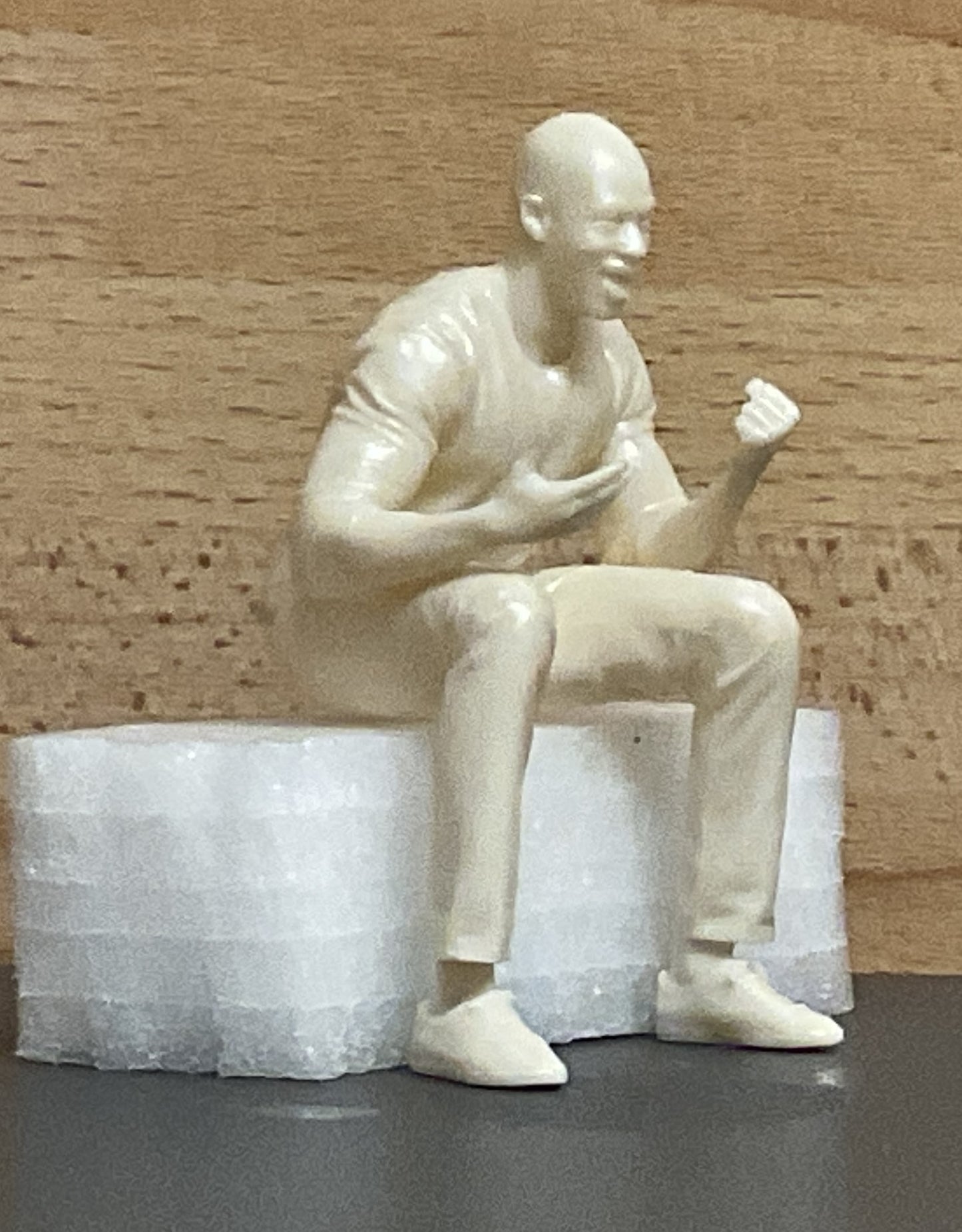 Seated Driver passenger model figure Afro Caribbean M23