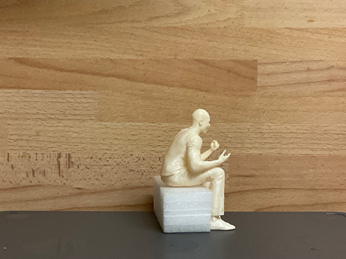 Seated Driver passenger model figure Afro Caribbean M23