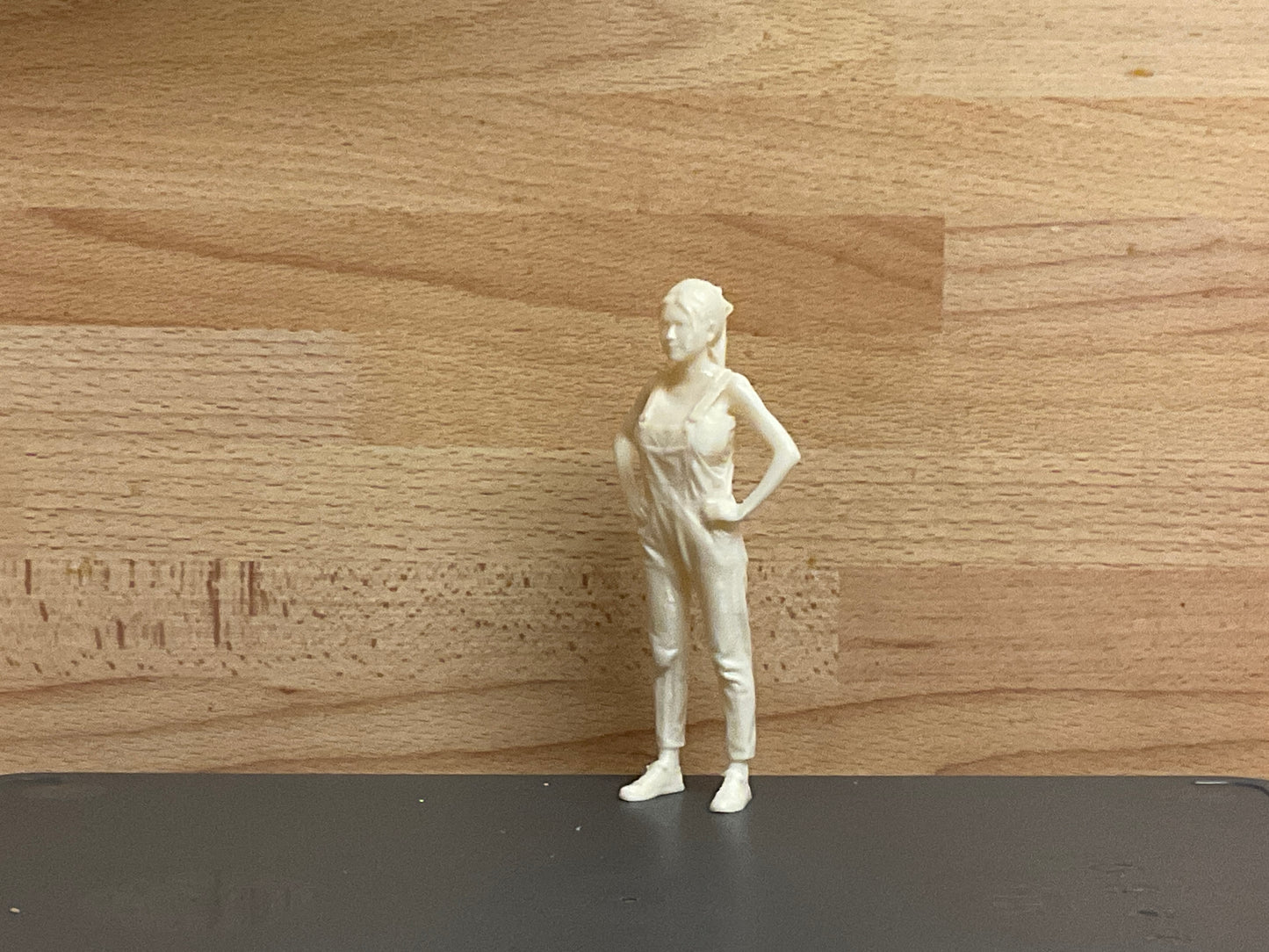 Jager Hobby W5 Woman Figure – Casual and Confident in Denim Overalls