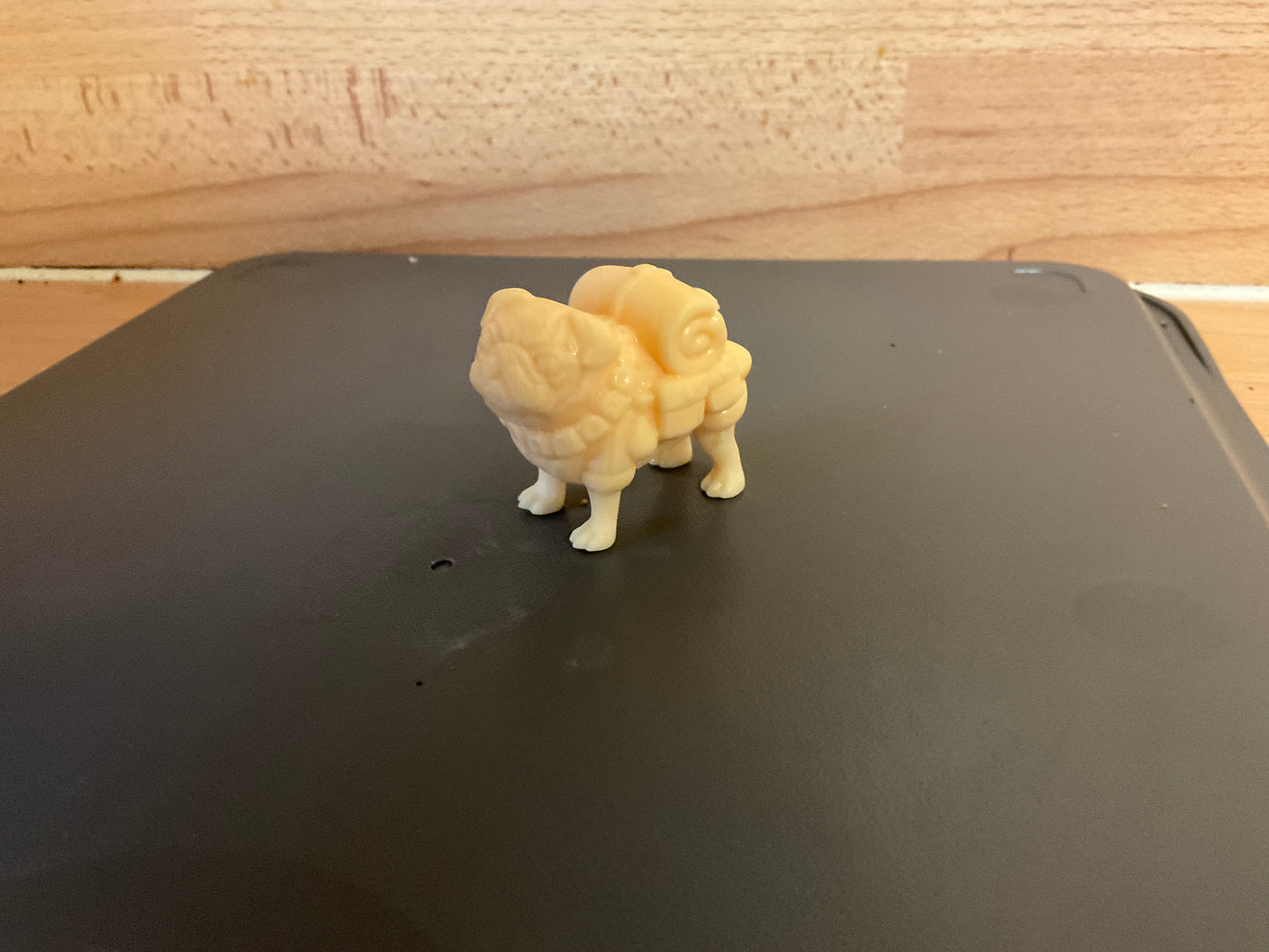 Scale Model Expedition Pug with Backpack Bedroll, A22