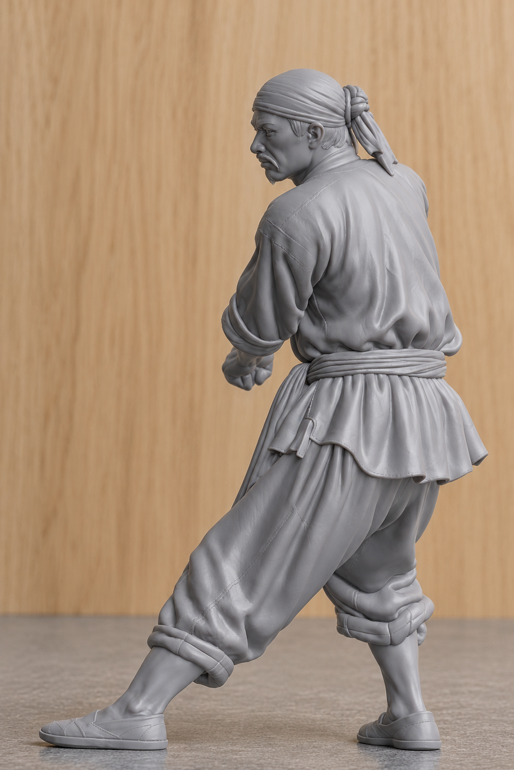JK4 Male Chinese Fishing Junk Crew Figure – Unpainted, Multi-Scale 1/96 to 1/8