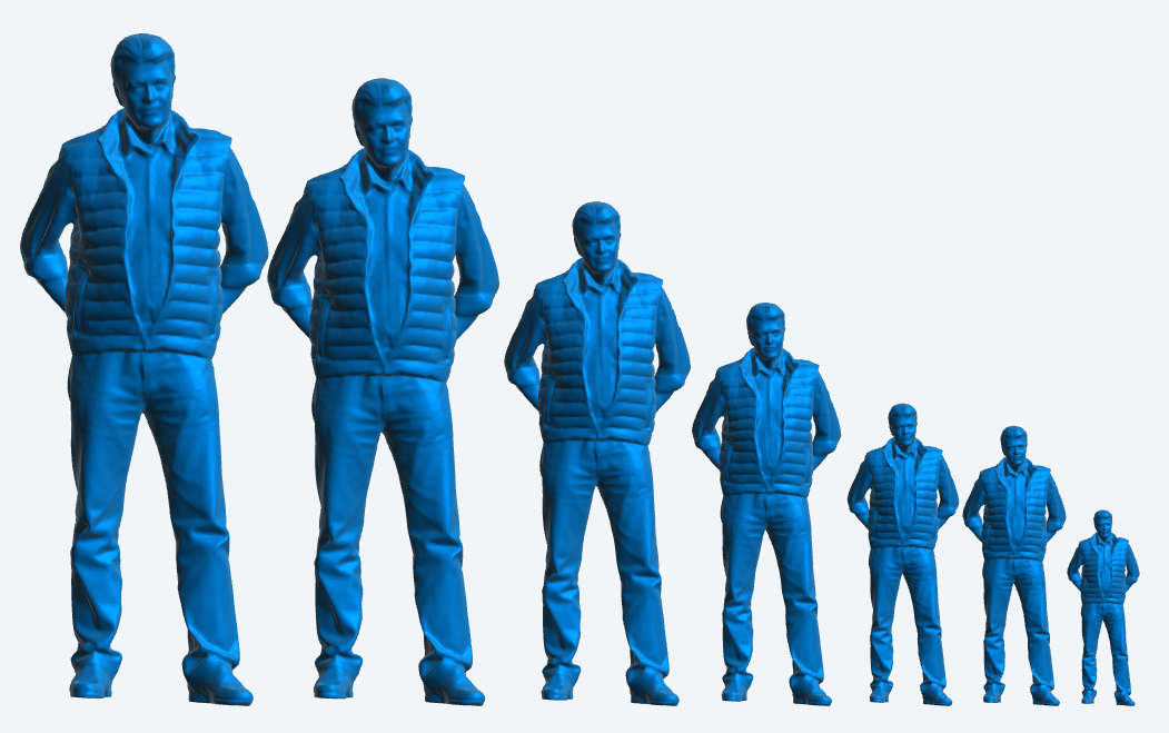 Modern Scale truck figure in shirt and jeans bodywarmer M4