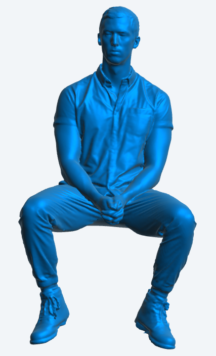 M17 Seated Figure – Scale Model Diorama Accessory