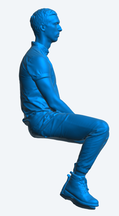 M17 Seated Figure – Scale Model Diorama Accessory