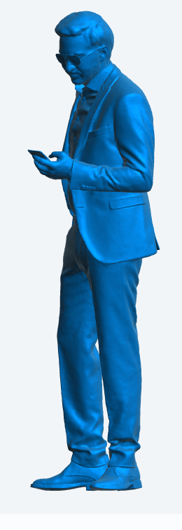 M21 1/24 Diorama Figure Modern man with mobile and sunglasses