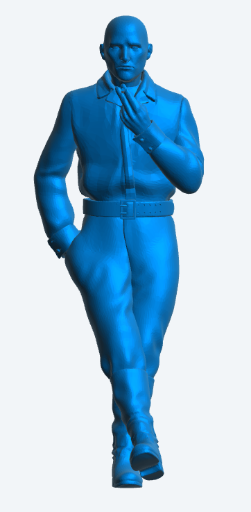 M24 Scale model Edwardian Man Leaning Against a Wall – Smoking