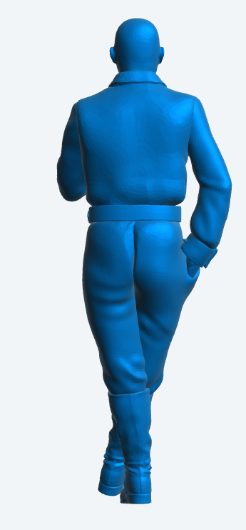 M24 Scale model Edwardian Man Leaning Against a Wall – Smoking