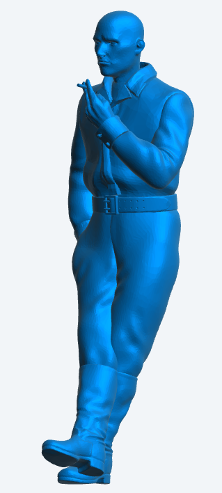 M24 Scale model Edwardian Man Leaning Against a Wall – Smoking