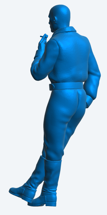 M24 Scale model Edwardian Man Leaning Against a Wall – Smoking