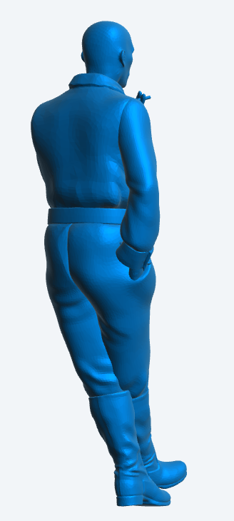 M24 Scale model Edwardian Man Leaning Against a Wall – Smoking