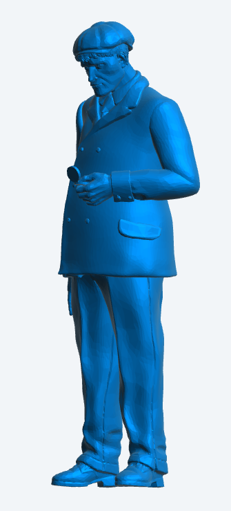 Scale Model Early to Mid-20th Century Gentleman with Compass M29