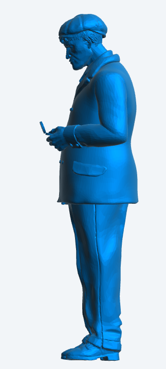 Scale Model Early to Mid-20th Century Gentleman with Compass M29