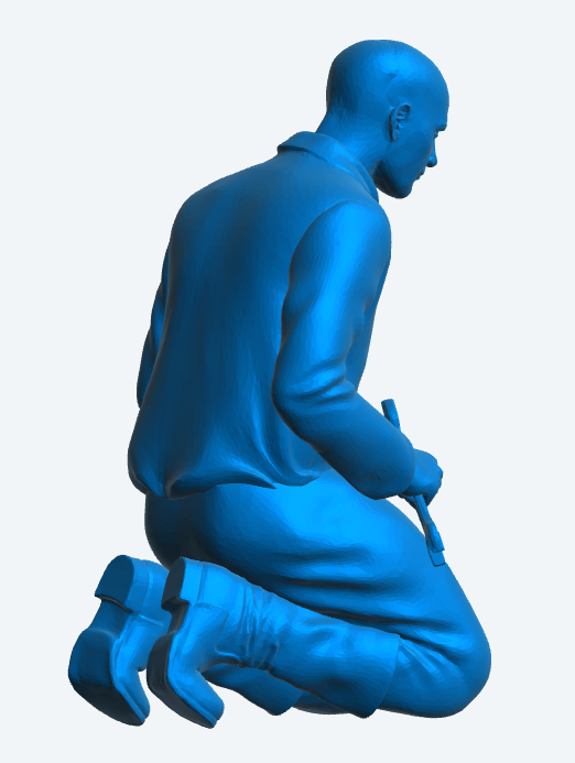 M33 1/43 Scale Model Kneeling Engineer Figure | Jager Hobby