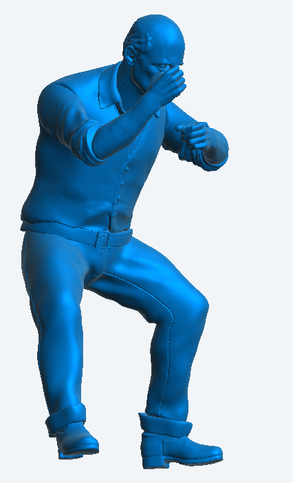 Model Figures Workman Swinging Pick or Sledgehammer M36