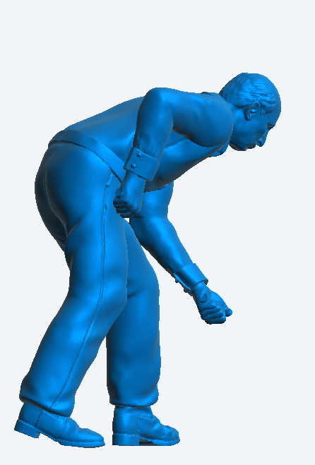 M39 – Workman Mid-Dig with Spade 1/18 Scale Model Figure