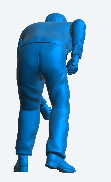 M39 – Workman Mid-Dig with Spade 1/18 Scale Model Figure