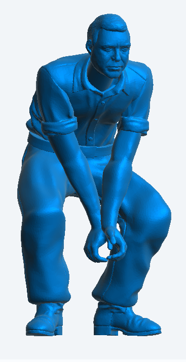 M41 – 1/76 Male Construction Worker Holding Pipe multi Scale Model Male Figure