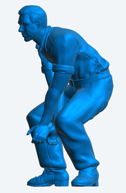 M41 – 1/76 Male Construction Worker Holding Pipe multi Scale Model Male Figure