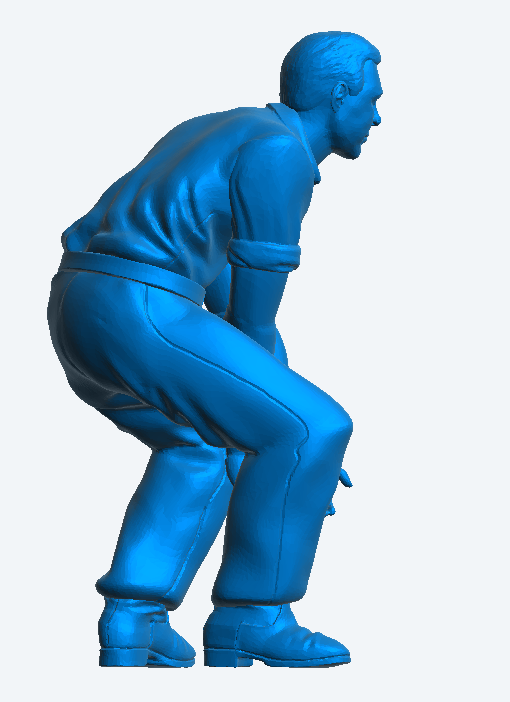 M41 – 1/76 Male Construction Worker Holding Pipe multi Scale Model Male Figure