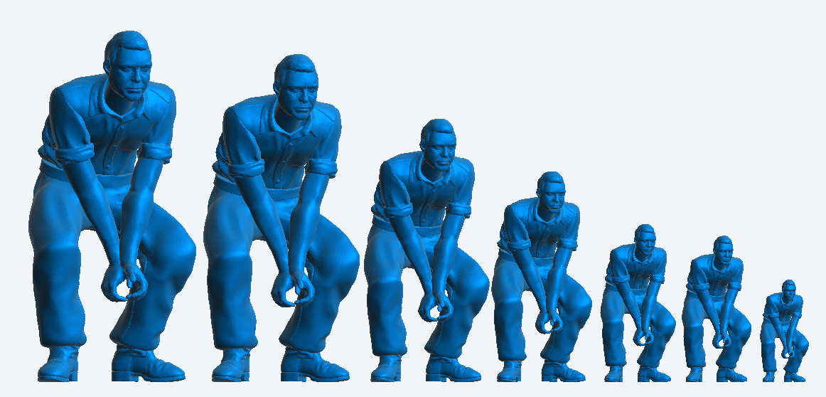 M41 – 1/76 Male Construction Worker Holding Pipe multi Scale Model Male Figure