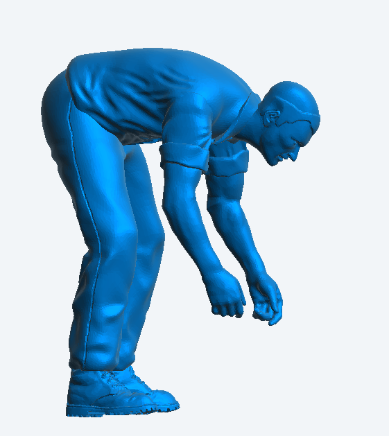 M42 – Male Farmer Catching Livestock | Scale Model Male Figure