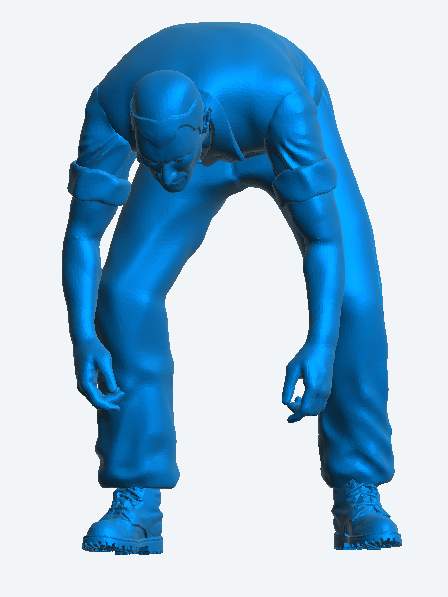 M42 Workman Bending Over – Scale Model Figure