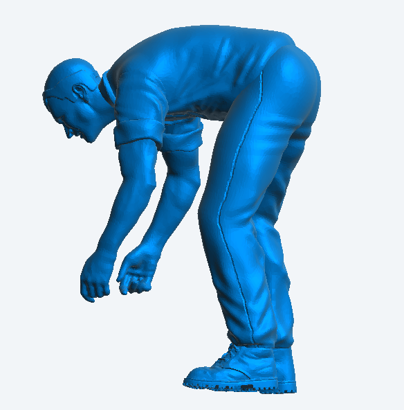 M42 – Male Farmer Catching Livestock | Scale Model Male Figure