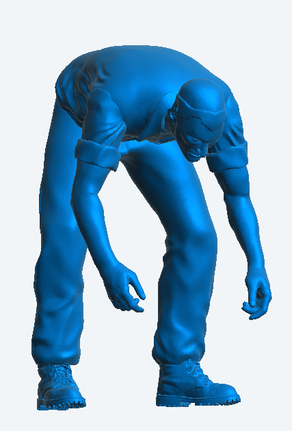 M42 – Male Farmer Catching Livestock | Scale Model Male Figure