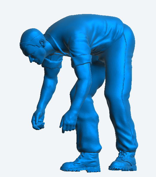 M42 – Male Farmer Catching Livestock | Scale Model Male Figure