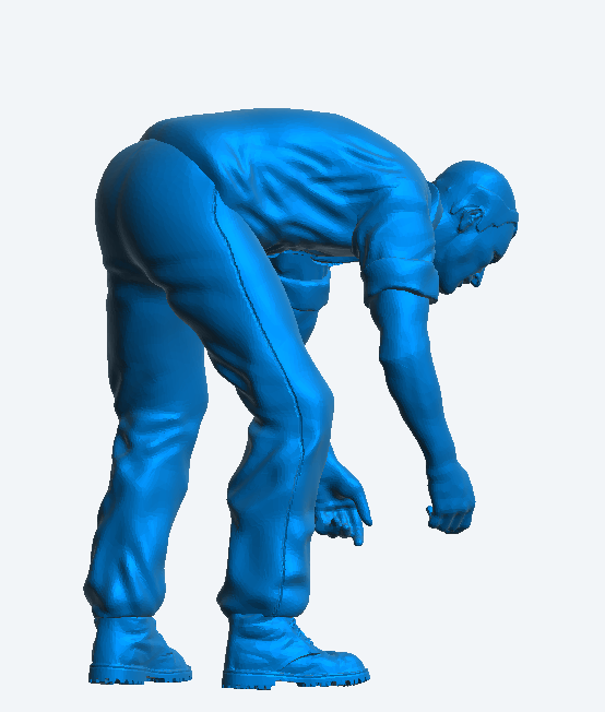 M42 – Male Farmer Catching Livestock | Scale Model Male Figure