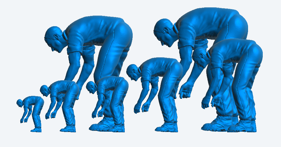 M42 – Male Farmer Catching Livestock | Scale Model Male Figure