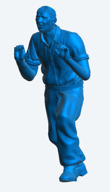 M43 1:43 Man Pushing Heavy Vehicle Multi Scale Model Male Figure