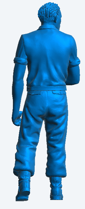 M44 1/14 Man Holding Something Draped Over His Arm | Scale Model Male Figure