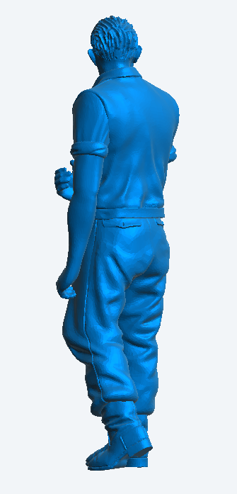 M44 1/14 Man Holding Something Draped Over His Arm | Scale Model Male Figure