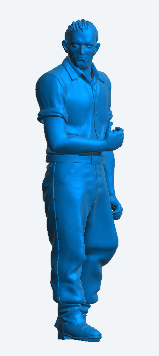 M44 1/14 Man Holding Something Draped Over His Arm | Scale Model Male Figure