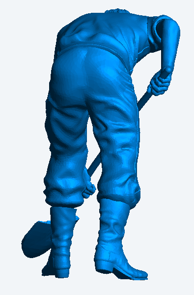 M47 – Male Shovelling Worker | 1:32 Scale Railway Diorama Figure